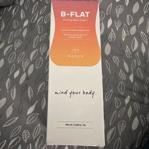 Maelys B-FLAT Firming Belly Cream - Orange and White